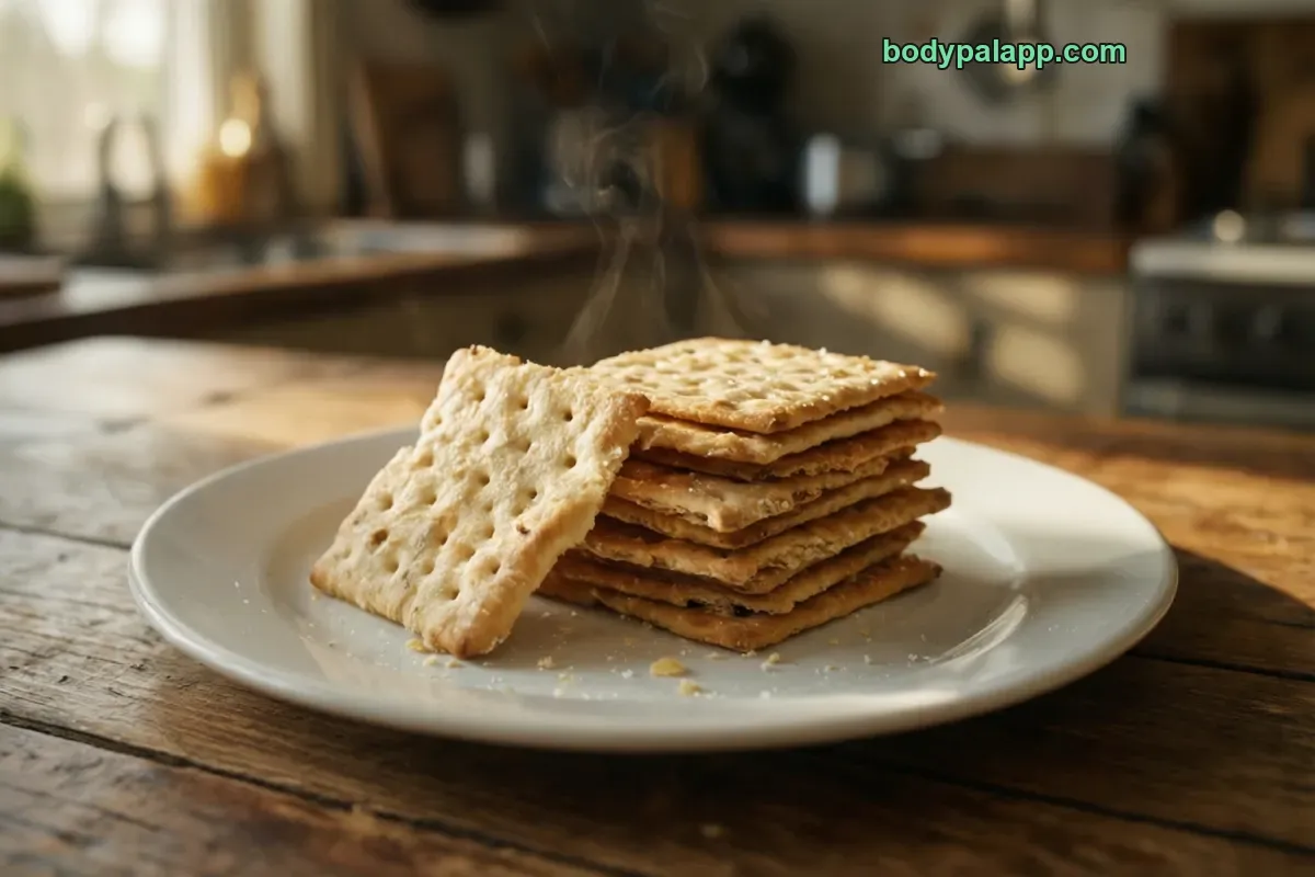 Saltine cracker, plain, includes oyster and soda
