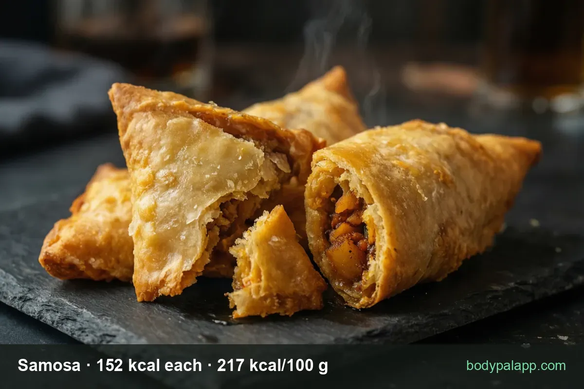 Samosa - 152 kcal each