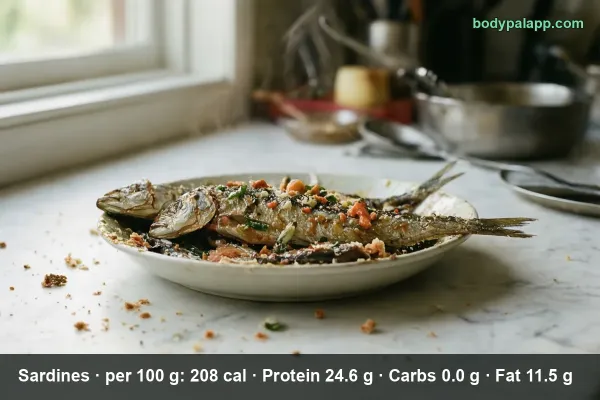 Sardines calories
