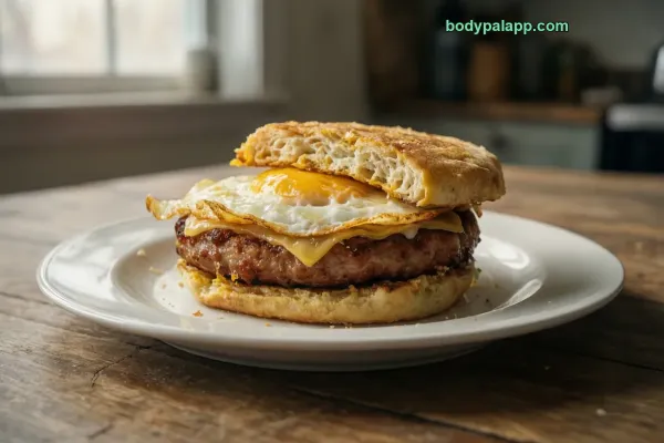 Sausage And Egg Sandwich