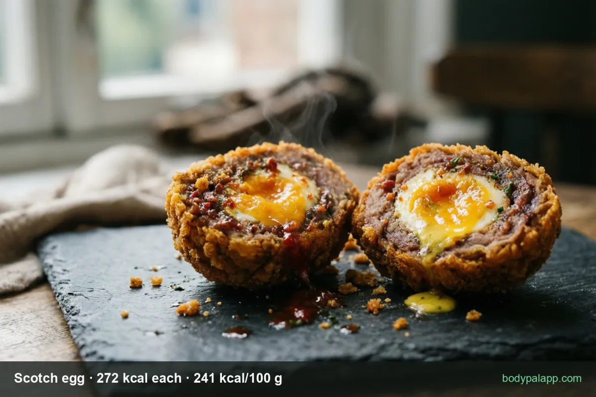 Scotch egg - 272 kcal each