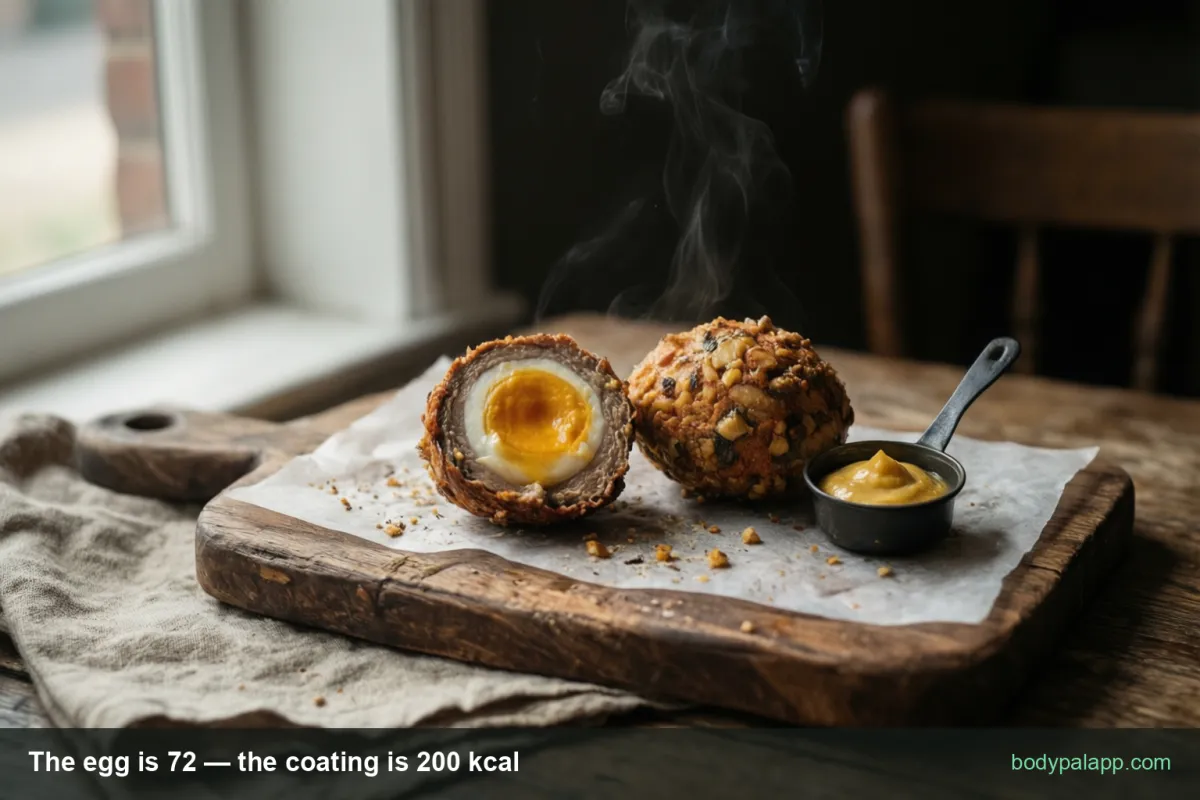 Scotch egg variants calories comparison