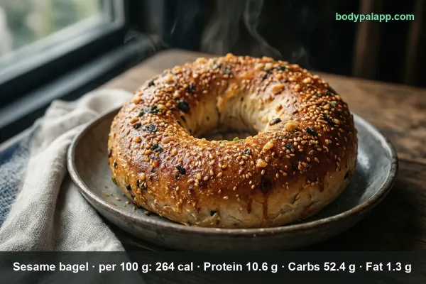 Sesame bagel calories