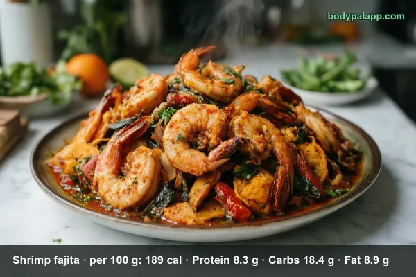 Shrimp Fajita calories