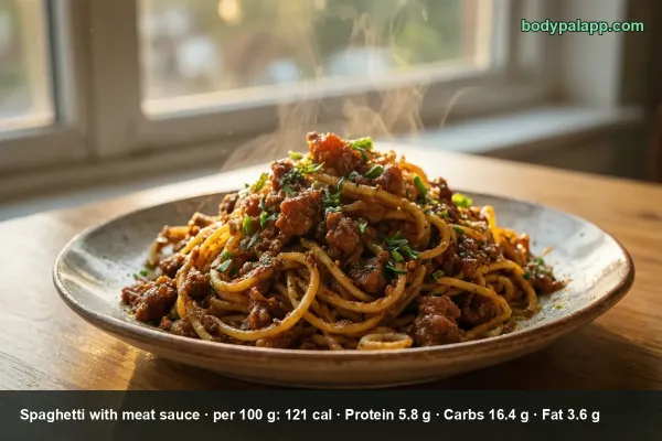 Spaghetti With Meat Sauce calories