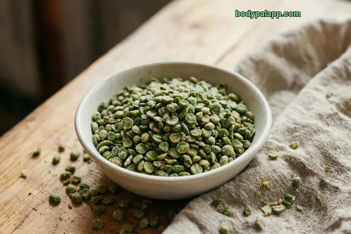 Split peas, boiled, without salt