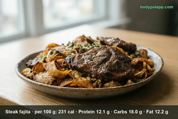 Steak Fajita calories