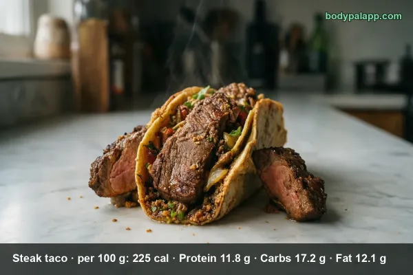 Steak Taco calories