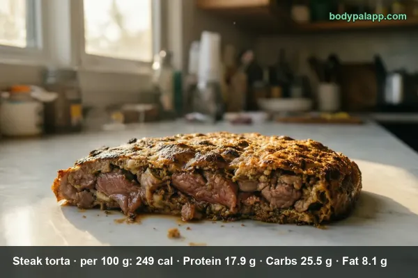 Steak Torta calories