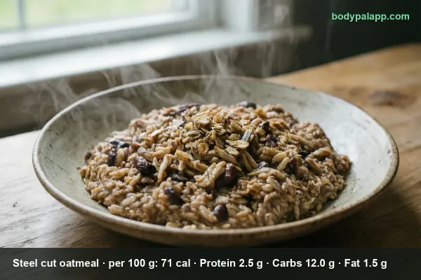Steel Cut Oatmeal calories