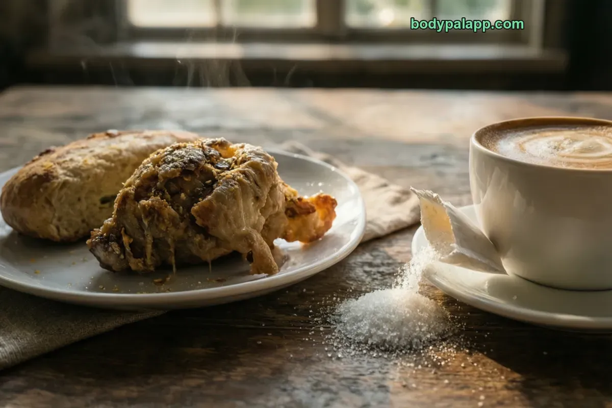Sugar packet, granulated, packet portion