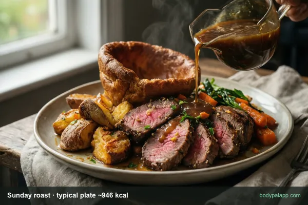 Sunday roast calories