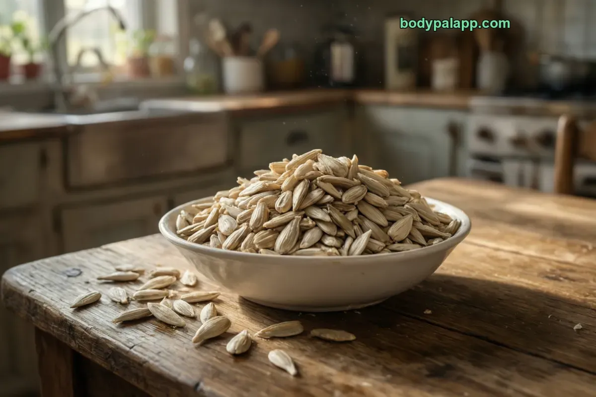Sunflower seeds, dry roasted kernels, unsalted