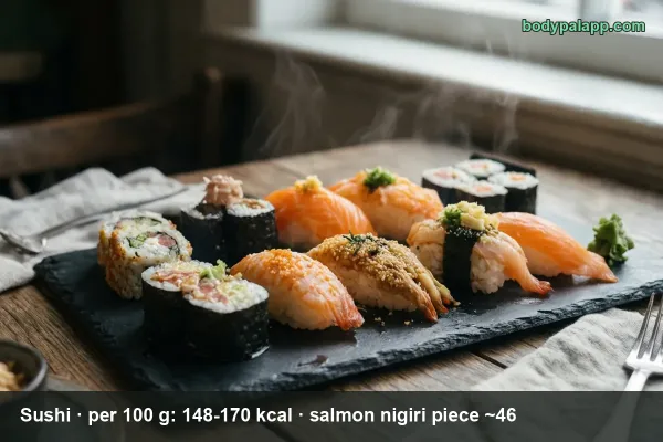 Sushi calories