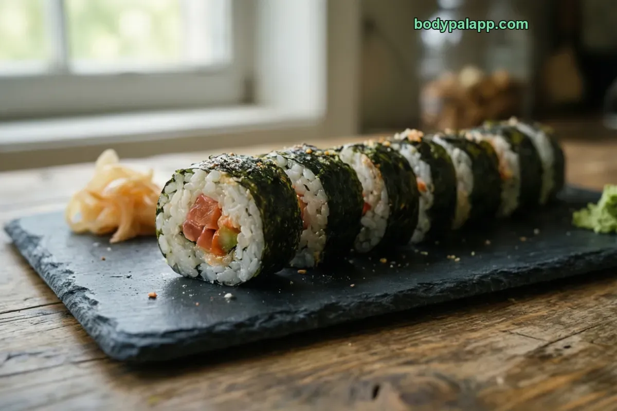 Maki sushi, prepared, filling not specified