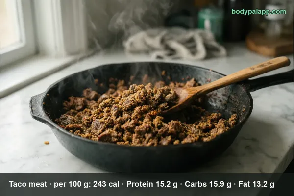 Taco Meat calories