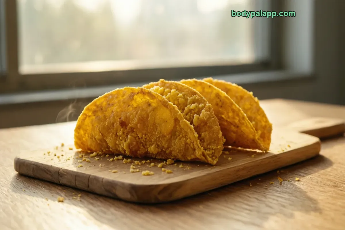 Old el paso taco shell, baked corn shell