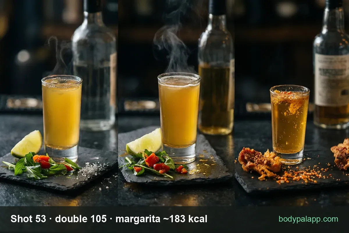Tequila variants calories comparison