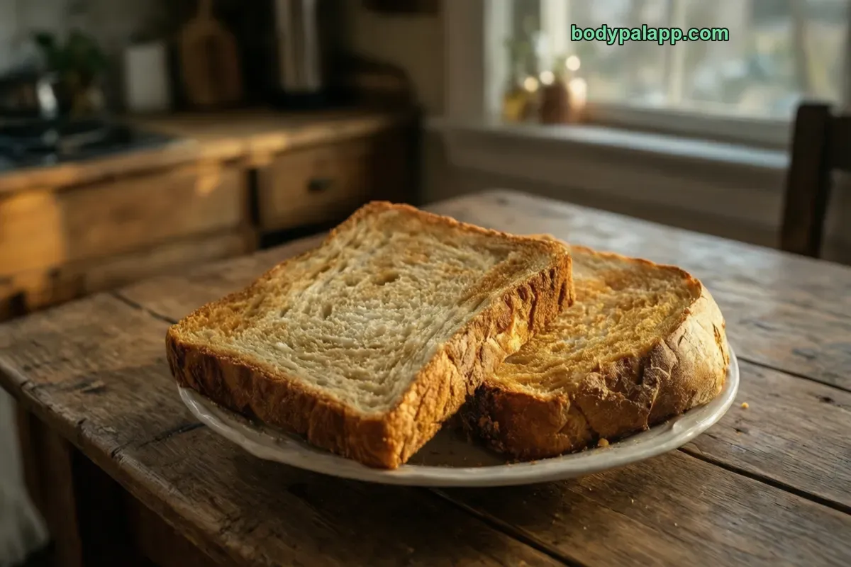 Toast bread, white bread, toasted