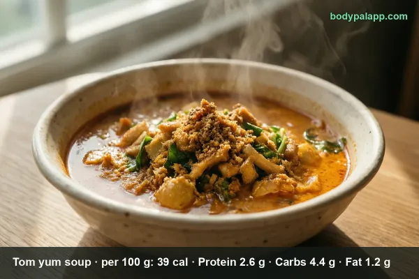 Tom yum soup calories