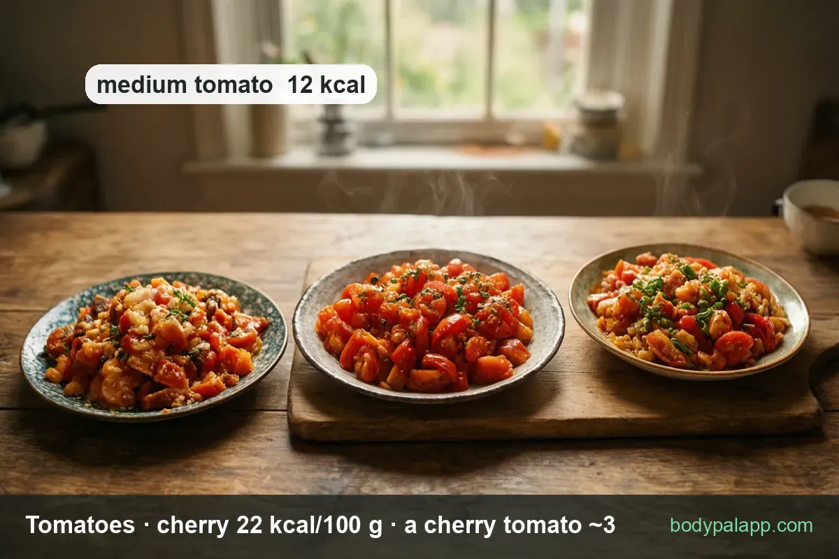 Tomato variants calories comparison