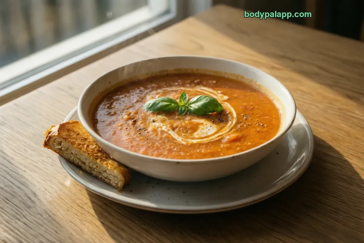Tomato soup, canned, ready to eat