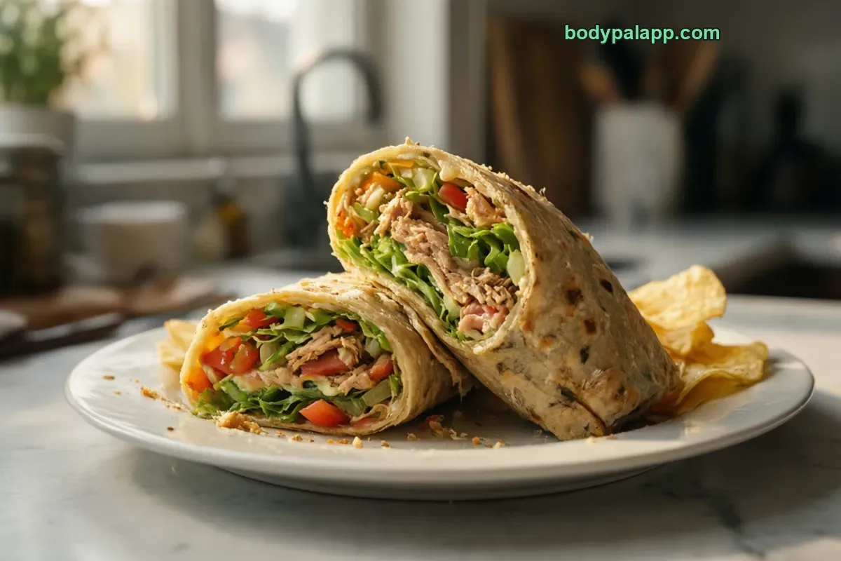 Tuna salad wrap, ready-to-eat, any size