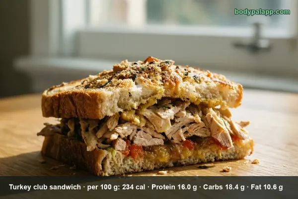Turkey Club Sandwich calories