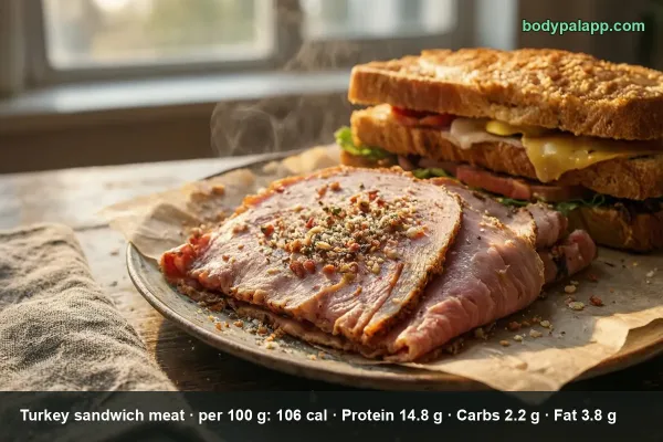 Turkey Sandwich Meat calories