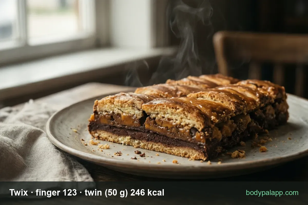 Twix - 246 kcal per twin bar