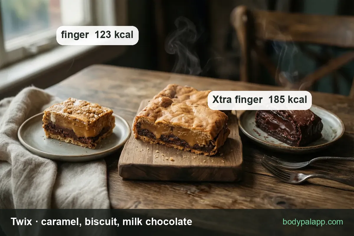 Twix variants calories comparison