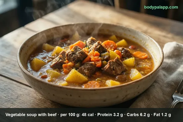 Vegetable Beef Soup calories