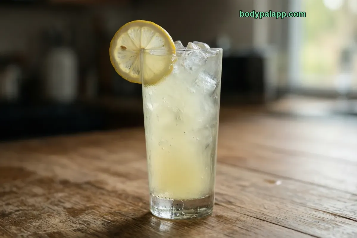 Vodka lemonade, mixed drink