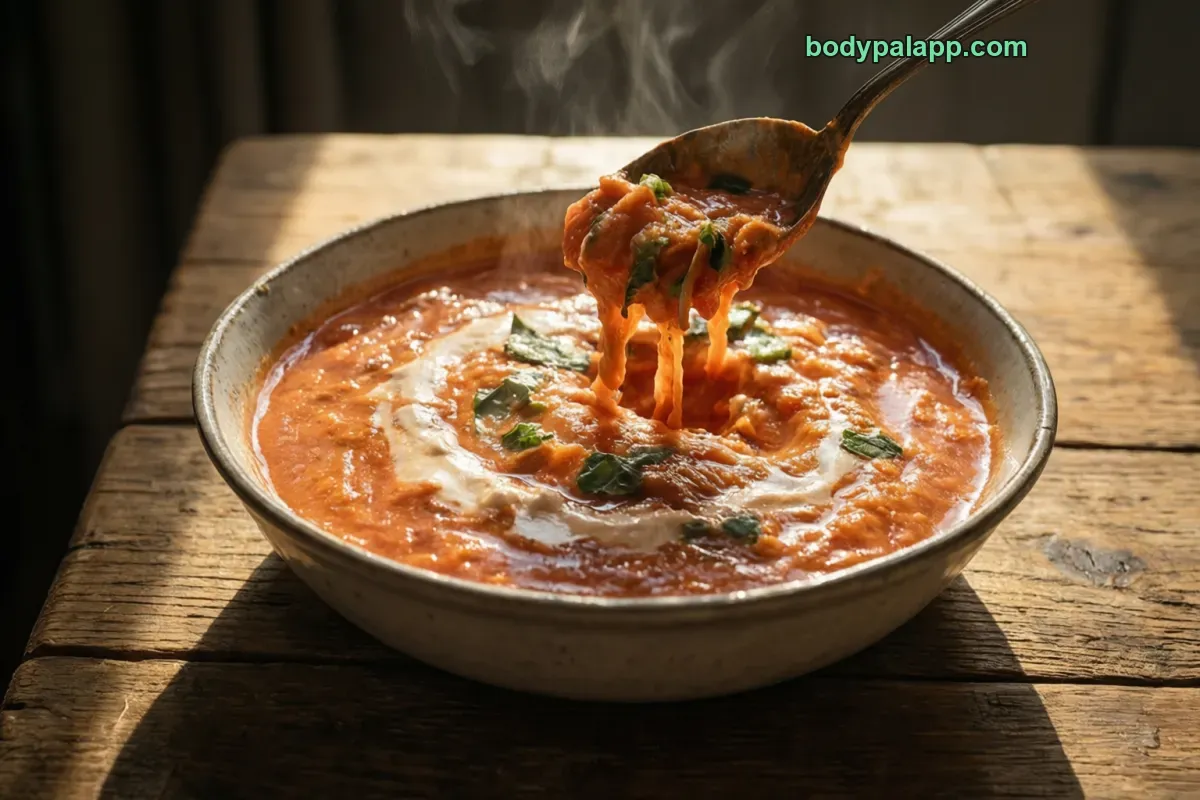 Vodka sauce, with tomatoes and cream