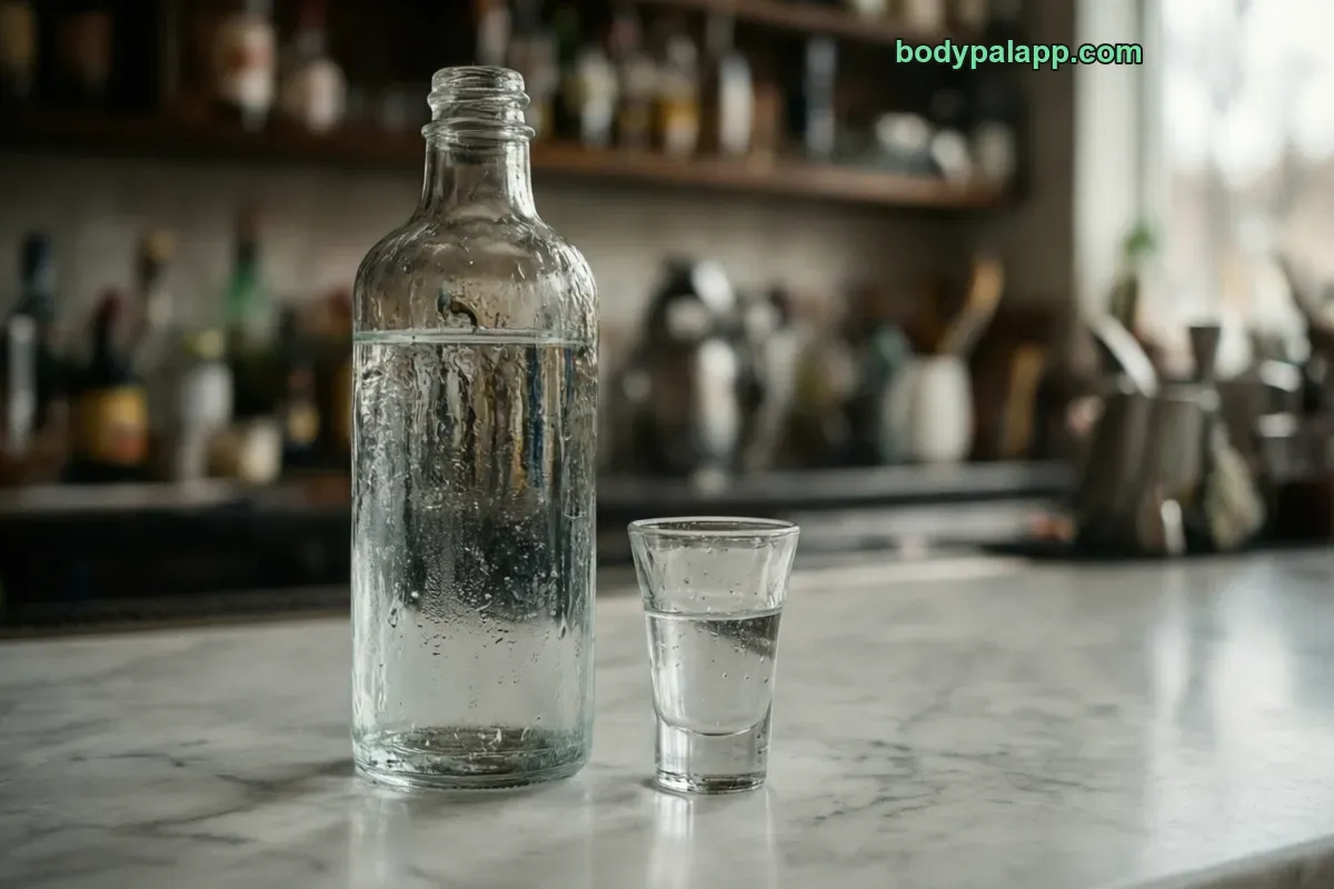 Tito's vodka, 80 proof, distilled