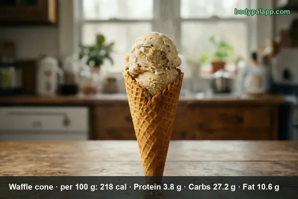 Waffle cone calories