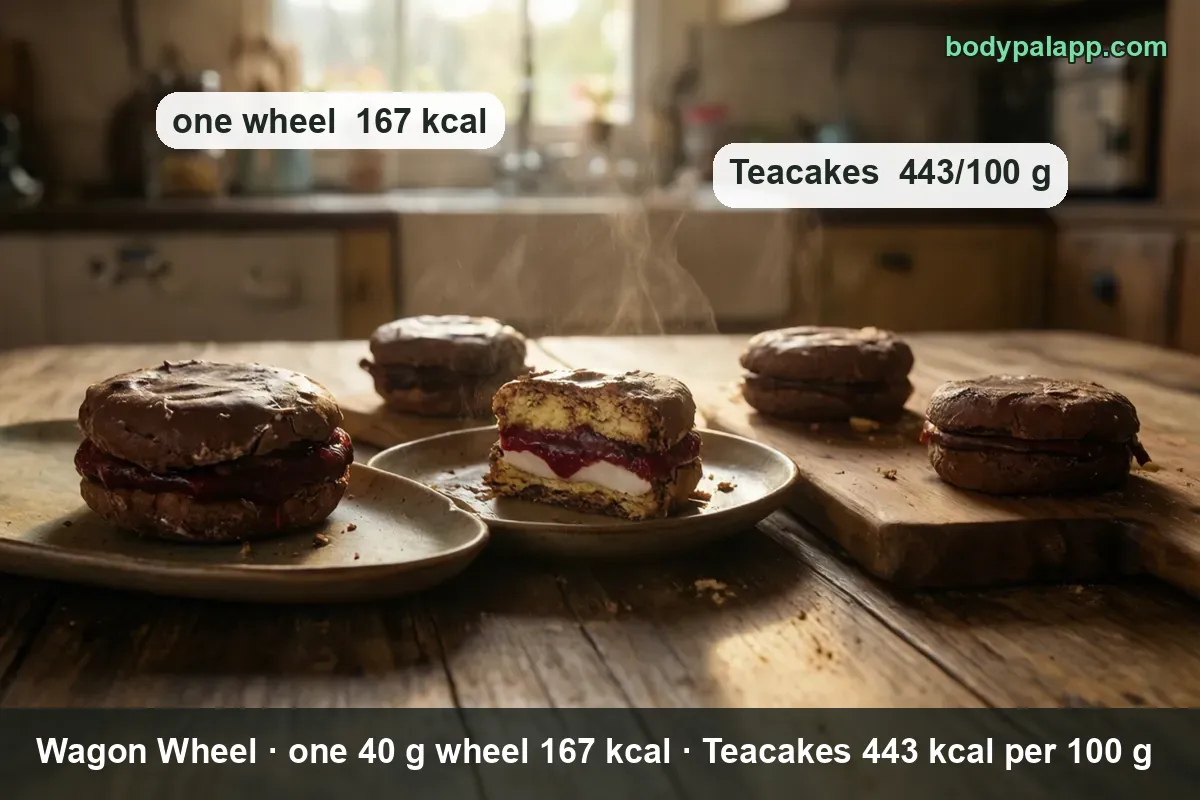 Wagon Wheel variants calories comparison