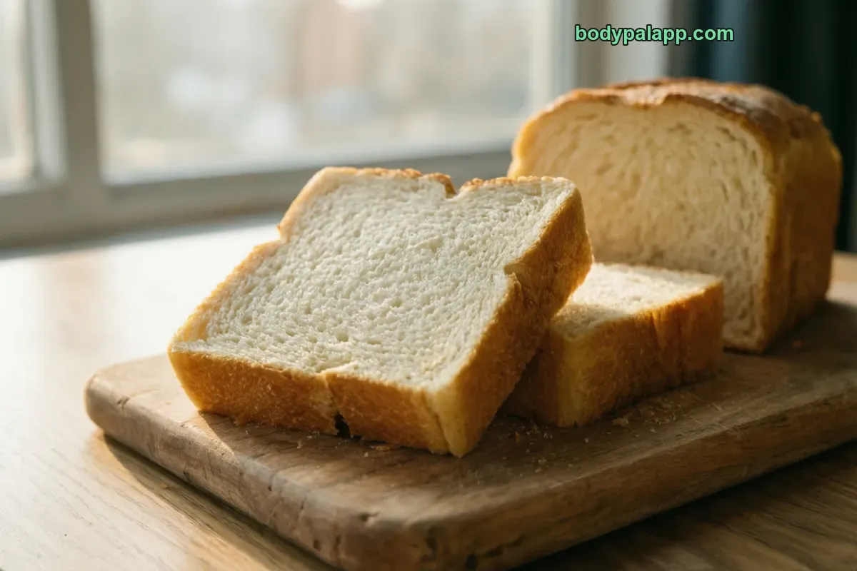 White bread, commercially prepared