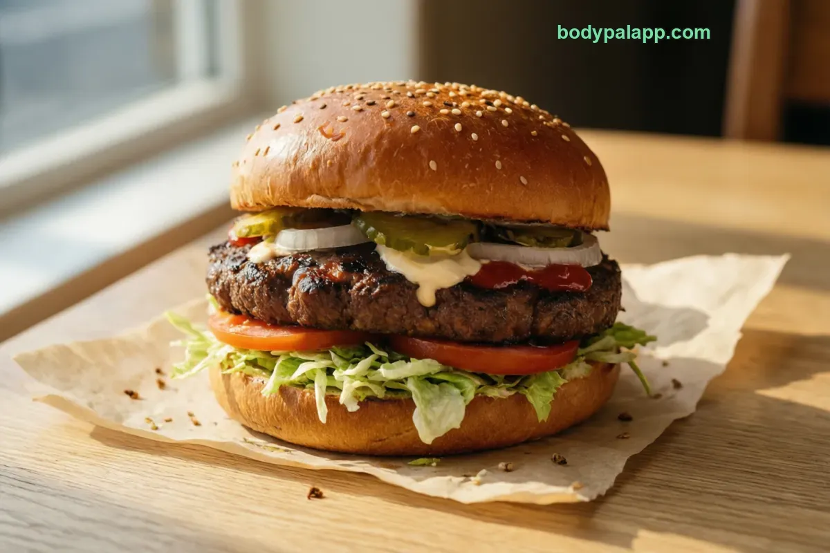 Whopper, fast food, no cheese