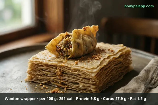 Wonton wrapper calories