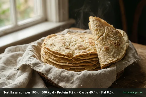 Tortilla wrap calories