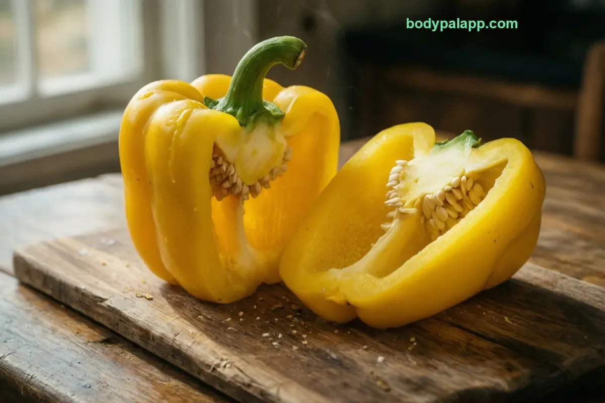 Yellow bell pepper, raw