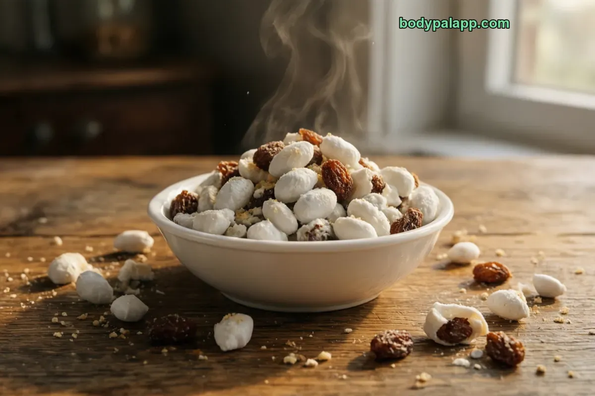 Yogurt covered raisins, packaged, per label