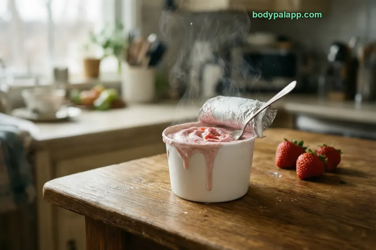 Yoplait yogurt, lowfat, strawberry