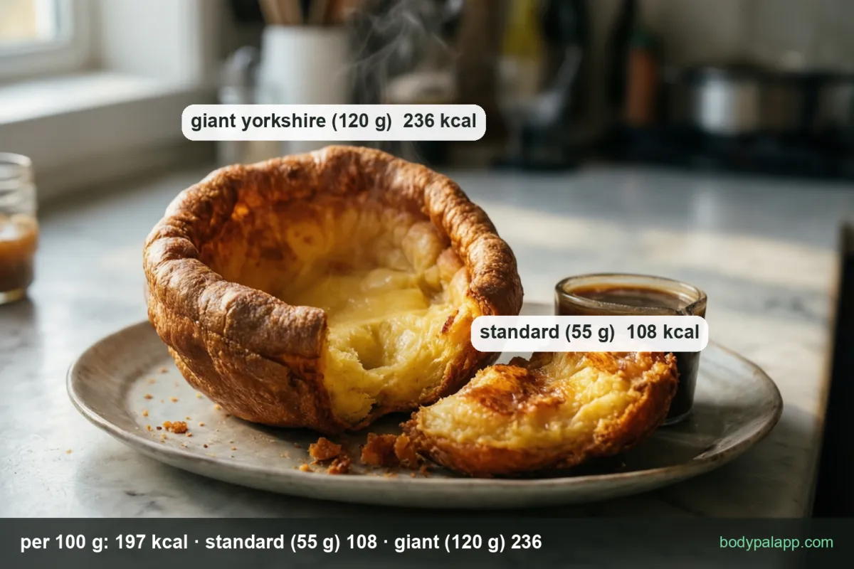 Yorkshire pudding variants calories comparison