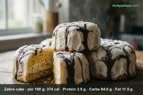 Zebra Cake calories